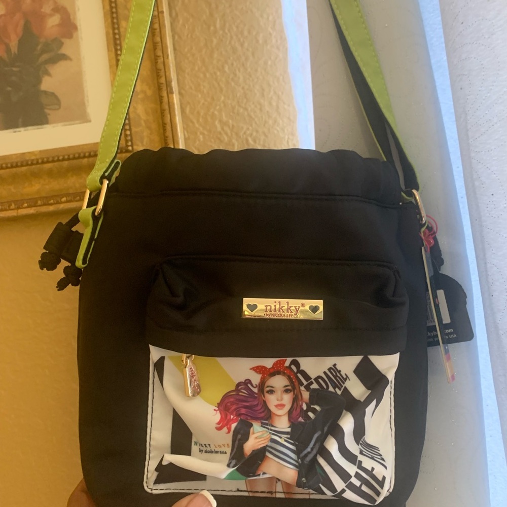 Medium size bucket purse, crossbody